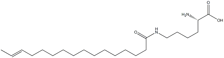 N6-(14-Hexadecenoyl)lysine Struktur