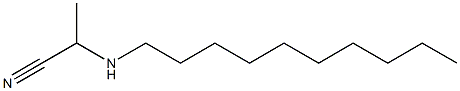 N-(1-Cyanoethyl)decylamine Struktur