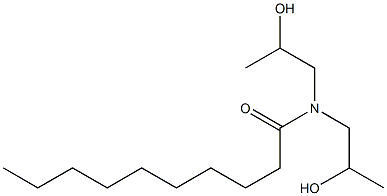 N,N-Bis(2-hydroxypropyl)decanamide Struktur