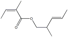 2-Methylisocrotonic acid 2-methyl-3-pentenyl ester Struktur