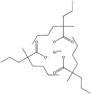 Tris(2-methyl-2-propylhexanoic acid)erbium salt Struktur