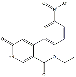 4-(3-Nitrophenyl)-2-oxo-1,2-dihydropyridine-5-carboxylic acid ethyl ester Struktur