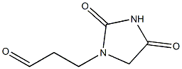 2,4-Dioxoimidazolidine-1-propanal Struktur