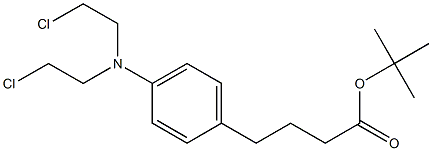 4-[Bis(2-chloroethyl)amino]benzenebutyric acid tert-butyl ester Struktur