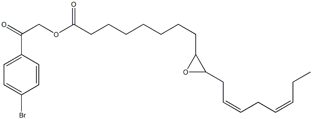 (12Z,15Z)-9,10-Epoxy-12,15-octadecadienoic acid 2-(4-bromophenyl)-2-oxoethyl ester Struktur