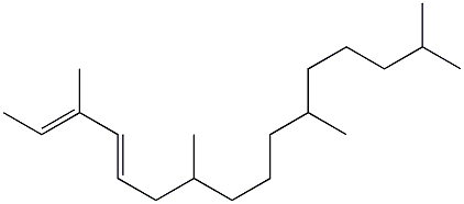 (2E,4E)-3,7,11,15-Tetramethyl-2,4-hexadecadiene Struktur