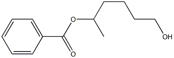 Benzoic acid 5-hydroxy-1-methylpentyl ester Struktur