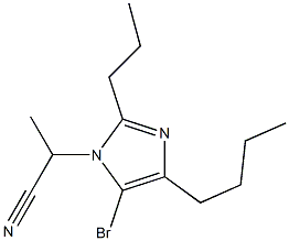 5-Bromo-4-butyl-1-(1-cyanoethyl)-2-propyl-1H-imidazole Struktur