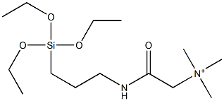 N,N,N-Trimethyl-2-oxo-2-[[3-(triethoxysilyl)propyl]amino]ethanaminium Struktur