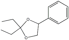 2,2-Diethyl-4-phenyl-1,3-dioxolane Struktur