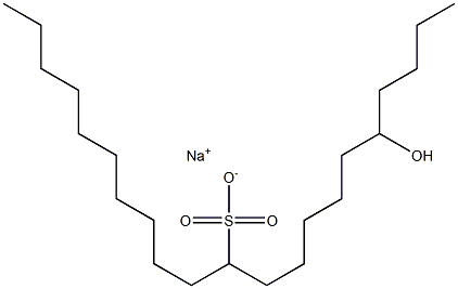 5-Hydroxyhenicosane-11-sulfonic acid sodium salt Struktur