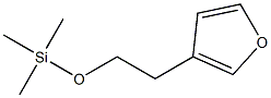 3-[2-(Trimethylsilyloxy)ethyl]furan Struktur