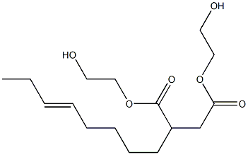 2-(5-Octenyl)succinic acid bis(2-hydroxyethyl) ester Struktur