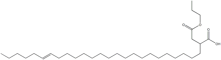 2-(19-Pentacosenyl)succinic acid 1-hydrogen 4-propyl ester Struktur