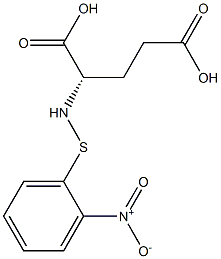 N-[(o-Nitrophenyl)thio]-L-glutamic acid Struktur