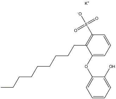 2'-Hydroxy-2-nonyl[oxybisbenzene]-3-sulfonic acid potassium salt Struktur