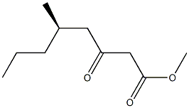 [R,(+)]-5-Methyl-3-oxooctanoic acid methyl ester Struktur