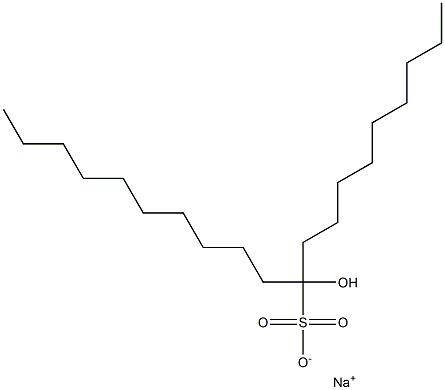 10-Hydroxyicosane-10-sulfonic acid sodium salt Struktur