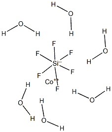 Cobalt hexafluorosilicate hexahydrate Struktur