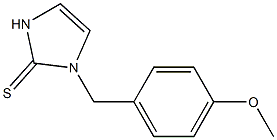 1-(4-Methoxybenzyl)-1,3-dihydro-2H-imidazole-2-thione Struktur