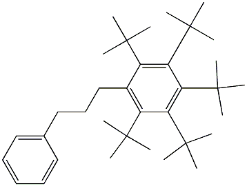 1-(Penta-tert-butylphenyl)-3-phenylpropane Struktur