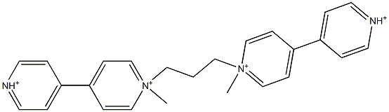 1',1'''-Trimethylenebis(1-methyl-4,4'-bipyridinium) Struktur