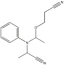 N-[1-(2-Cyanoethoxy)ethyl]-N-(1-cyanoethyl)aniline Struktur