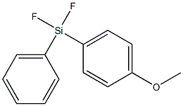 1-Methoxy-4-[difluoro(phenyl)silyl]benzene Struktur