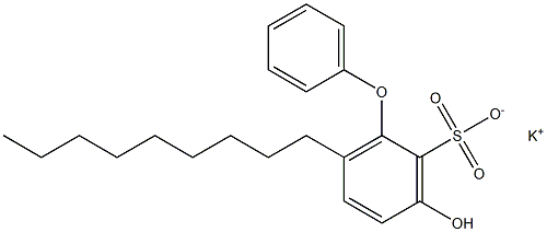 3-Hydroxy-6-nonyl[oxybisbenzene]-2-sulfonic acid potassium salt Struktur