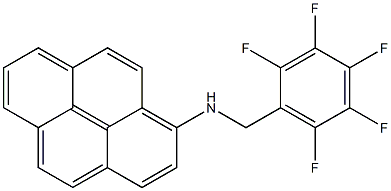 1-[(2,3,4,5,6-Pentafluorobenzyl)amino]pyrene Struktur