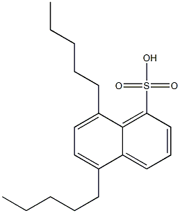 5,8-Dipentyl-1-naphthalenesulfonic acid Struktur