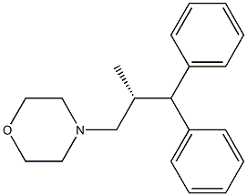 (-)-4-[(R)-2-Methyl-3,3-diphenylpropyl]morpholine Struktur