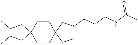 8,8-Dipropyl-2-(3-acetylaminopropyl)-2-azaspiro[4.5]decane Struktur