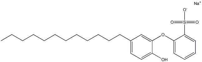 2'-Hydroxy-5'-dodecyl[oxybisbenzene]-2-sulfonic acid sodium salt Struktur