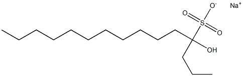 4-Hydroxypentadecane-4-sulfonic acid sodium salt Struktur