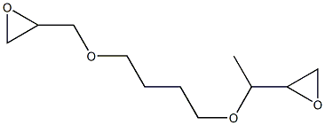 2,2'-[1-Methyl-1,4-butanediylbis(oxymethylene)]bis(oxirane) Struktur