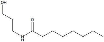 N-(3-Hydroxypropyl)octanamide Struktur