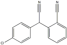 (2-Cyanophenyl)(4-chlorophenyl)acetonitrile Struktur