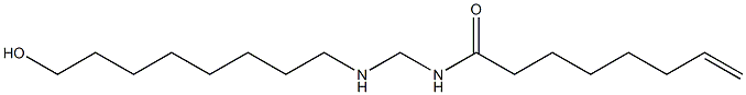 N-[[(8-Hydroxyoctyl)amino]methyl]-7-octenamide Struktur