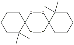 1,1,10,10-Tetramethyl-7,8,15,16-tetraoxadispiro[5.2.5.2]hexadecane Struktur