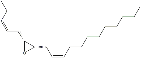 (3Z,6R,7S,9Z)-6,7-Epoxy-3,9-nonadecadiene Struktur