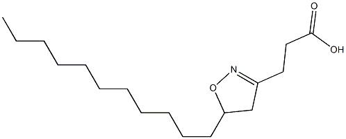 4,5-Dihydro-5-undecylisoxazole-3-propionic acid Struktur