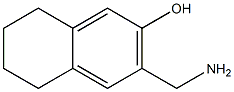 3-Aminomethyl-5,6,7,8-tetrahydro-2-naphthol Struktur