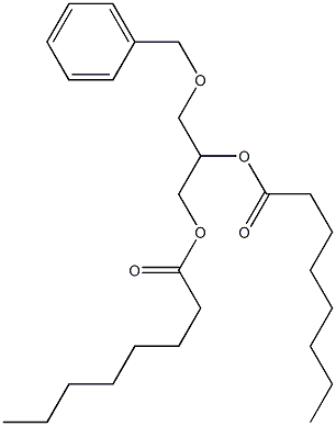 1-O,2-O-Dioctanoyl-3-O-benzyl-L-glycerol Struktur