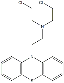 N,N-Di(2-chloroethyl)-10H-phenothiazine-10-ethanamine Struktur