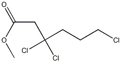 3,3,6-Trichlorocaproic acid methyl ester Struktur