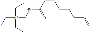 N,N-Diethyl-N-[(7-nonenoylamino)methyl]ethanaminium Struktur