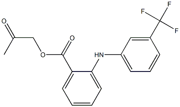 2-[(3-Trifluoromethylphenyl)amino]benzoic acid 2-oxopropyl ester Struktur