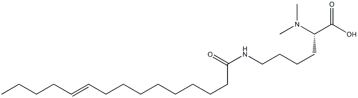 N6-(10-Pentadecenoyl)-N2,N2-dimethyllysine Struktur