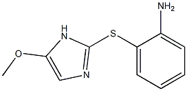 5-Methoxy-2-[[2-[amino]phenyl]thio]-1H-imidazole Struktur